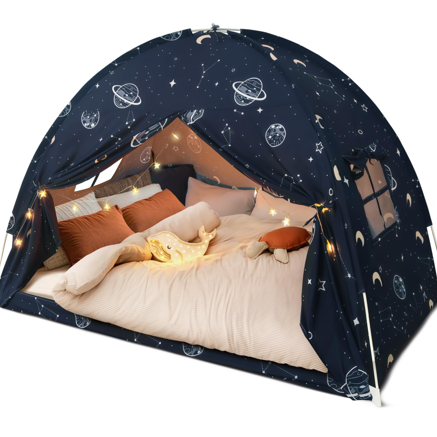 Full Size Space Galaxy Bed Tent Canopy for Kids