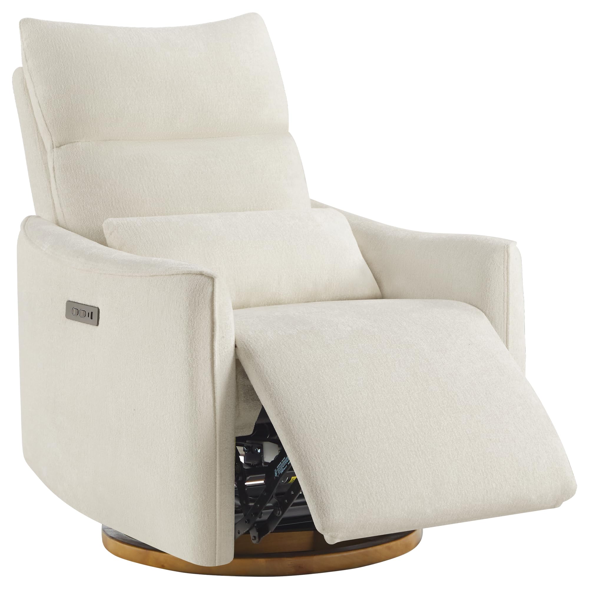 Power Nursery Glider Recliner with Adjustable Headrest