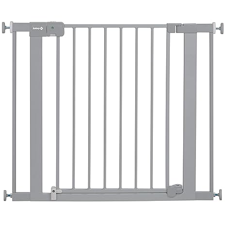 Easy Install Baby Gate for Doorways, Auto-Close Pressure-Mounted Magnetic Latch