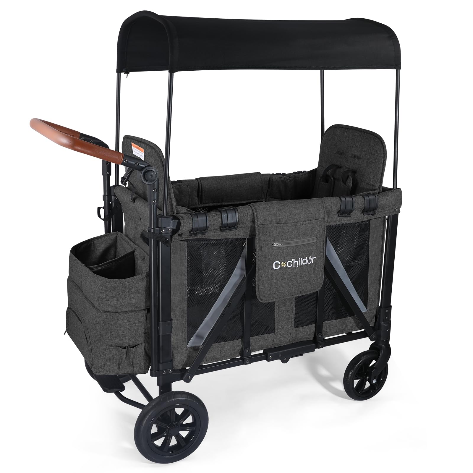Elite 2 Seater Wagon Stroller for Kids, Foldable Stroller Wagon