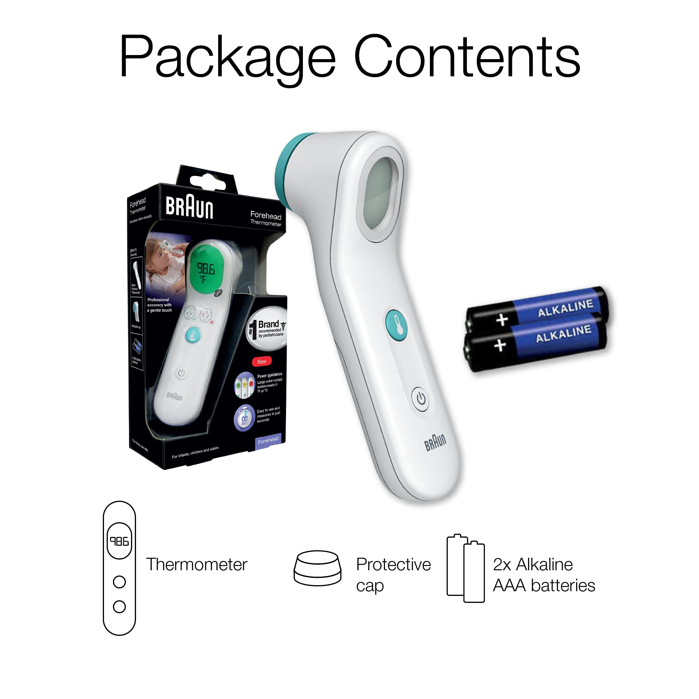 Sensian Contact 5 Forehead Thermometer - Gentle Digital Thermometer