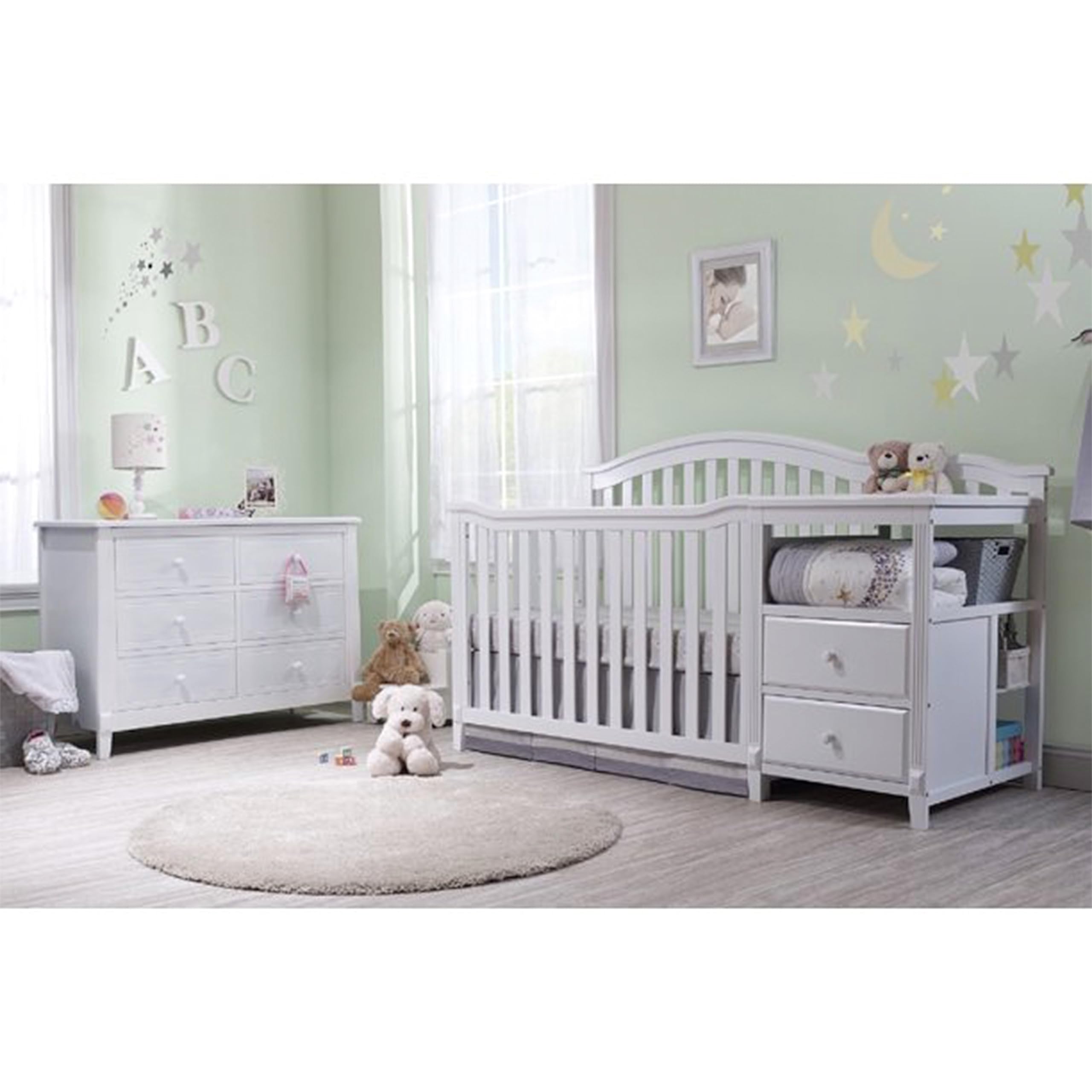 SORELLE FURNITURE Berkley Crib and Changer with Slat Panel