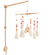 Arm,HBM Wooden Mobile Arm for Crib Mobile Hanger for Crib Baby Girl Nursery Decor
