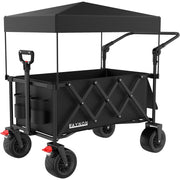3 in 1 Collapsible Wagon with 300lbs Weight Capacity,150L Heavy Duty Utility Cart