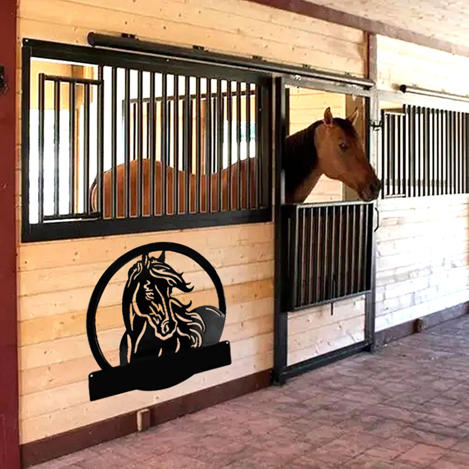 Farm Horse for Head Decor Epoxy Resin Farm Animal Horse for Head Pendant Horse Number