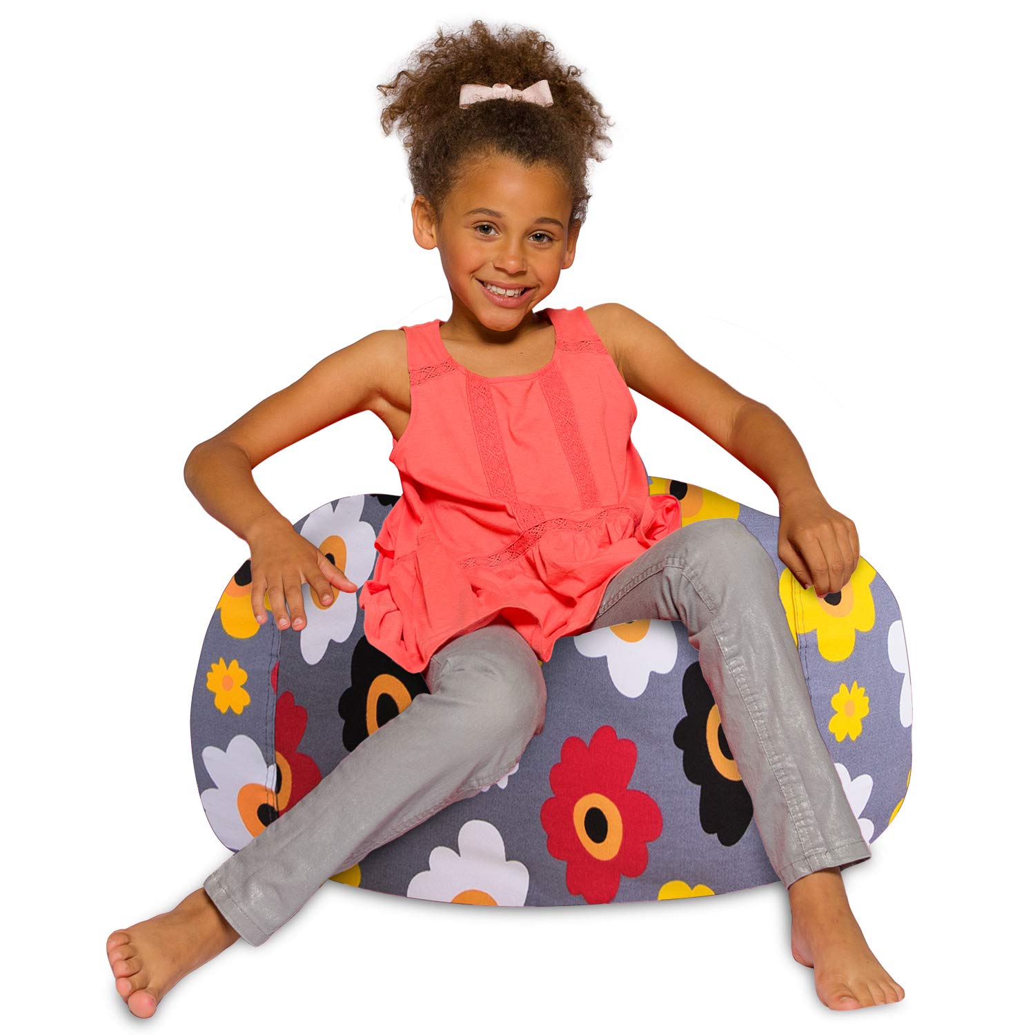 Bean Bag Chair for Kids, Teens, and Adults Includes Removable and Machine