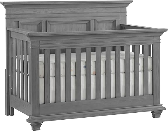 Weston 4-in-1 Convertible Crib, Vintage White, GreenGuard