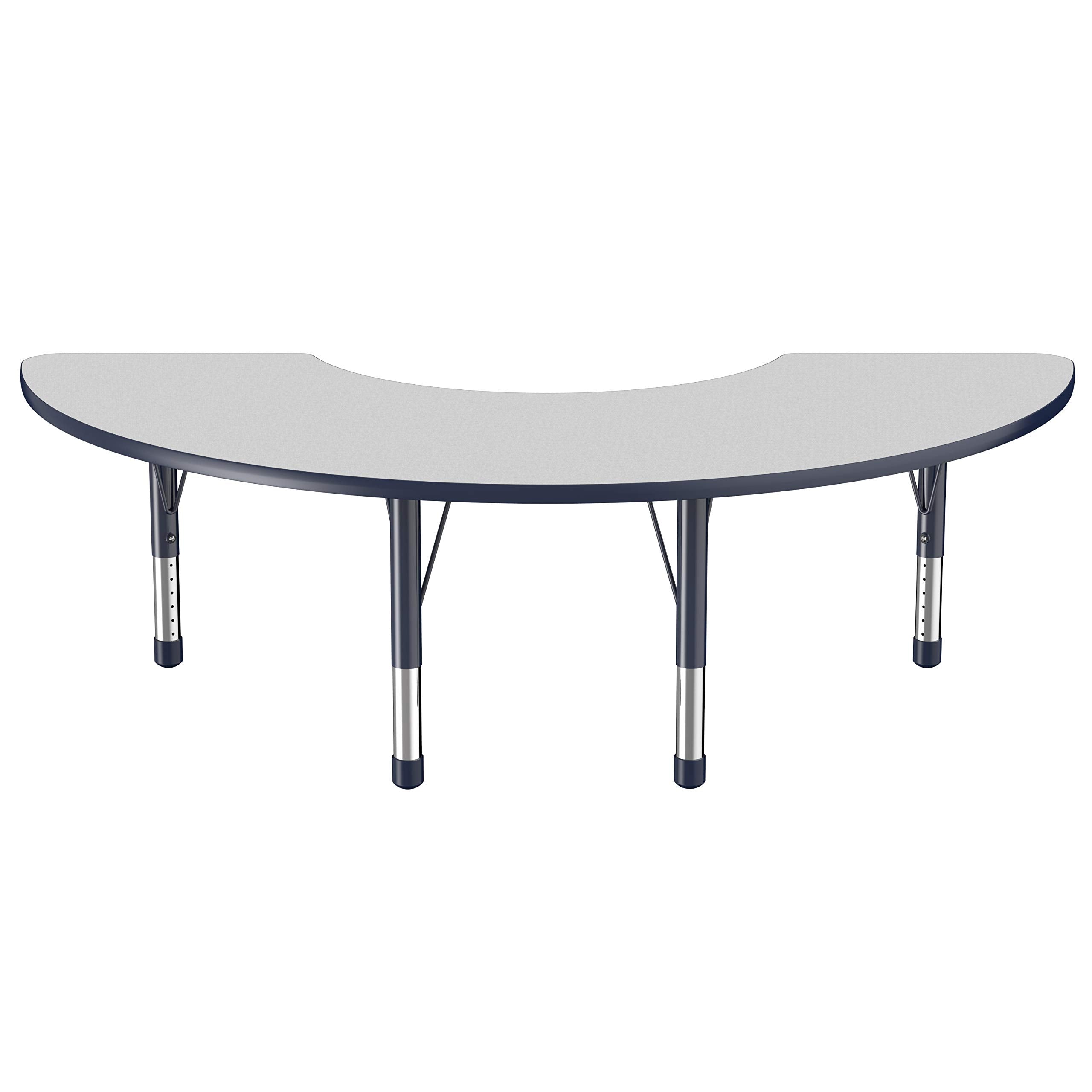 Half Moon Activity Table for Kids 36x72 Adjustable Height