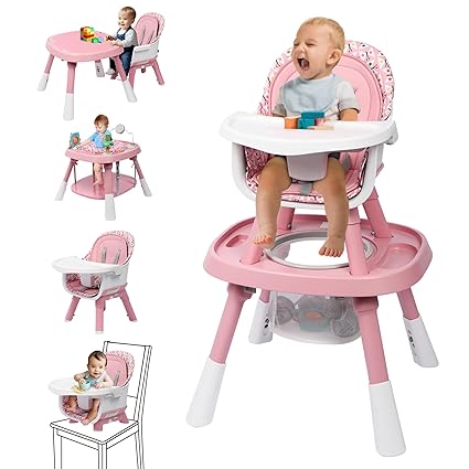 15-in-1 Convertible High Chair, 2-in-1 Baby Highchair & Activity