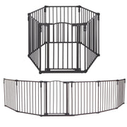 3 In 1 Arched Décor Metal Superyard Baby Play Yard: 6 Panel Playpen, Baby Gate