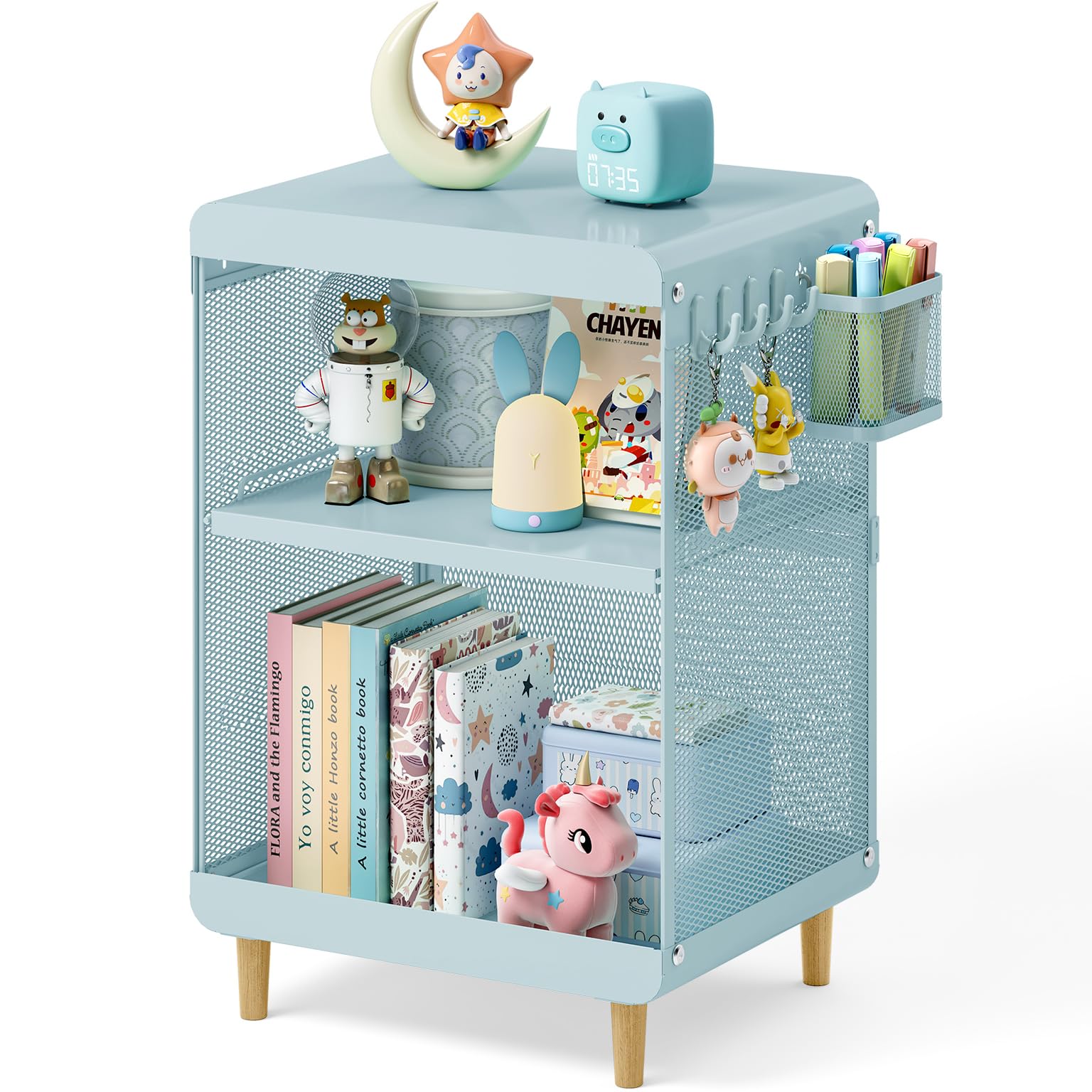 Kids Nightstand,Kids Bedside Table,Teen Girls Night Stand,