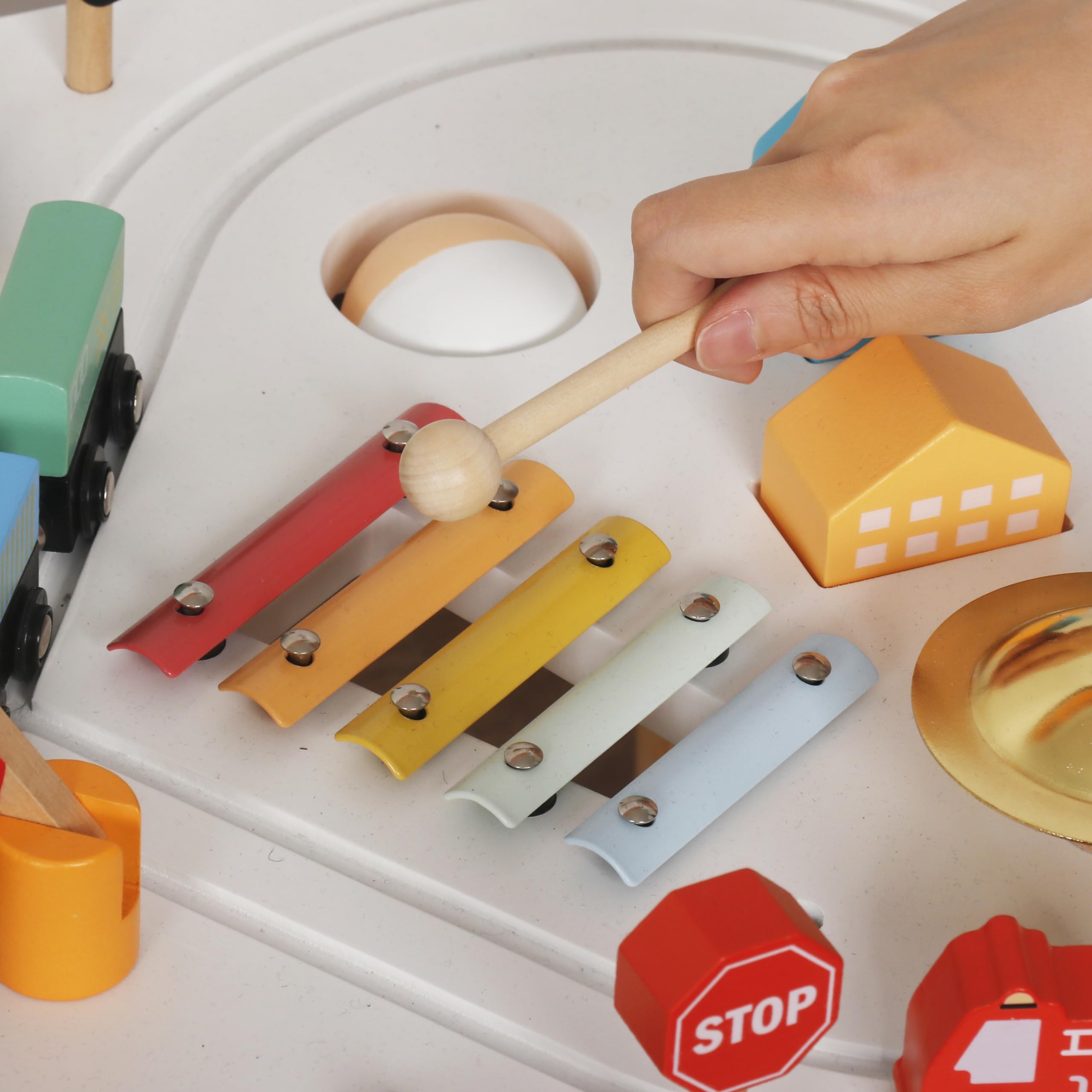 Wooden Activity Table for Toddlers