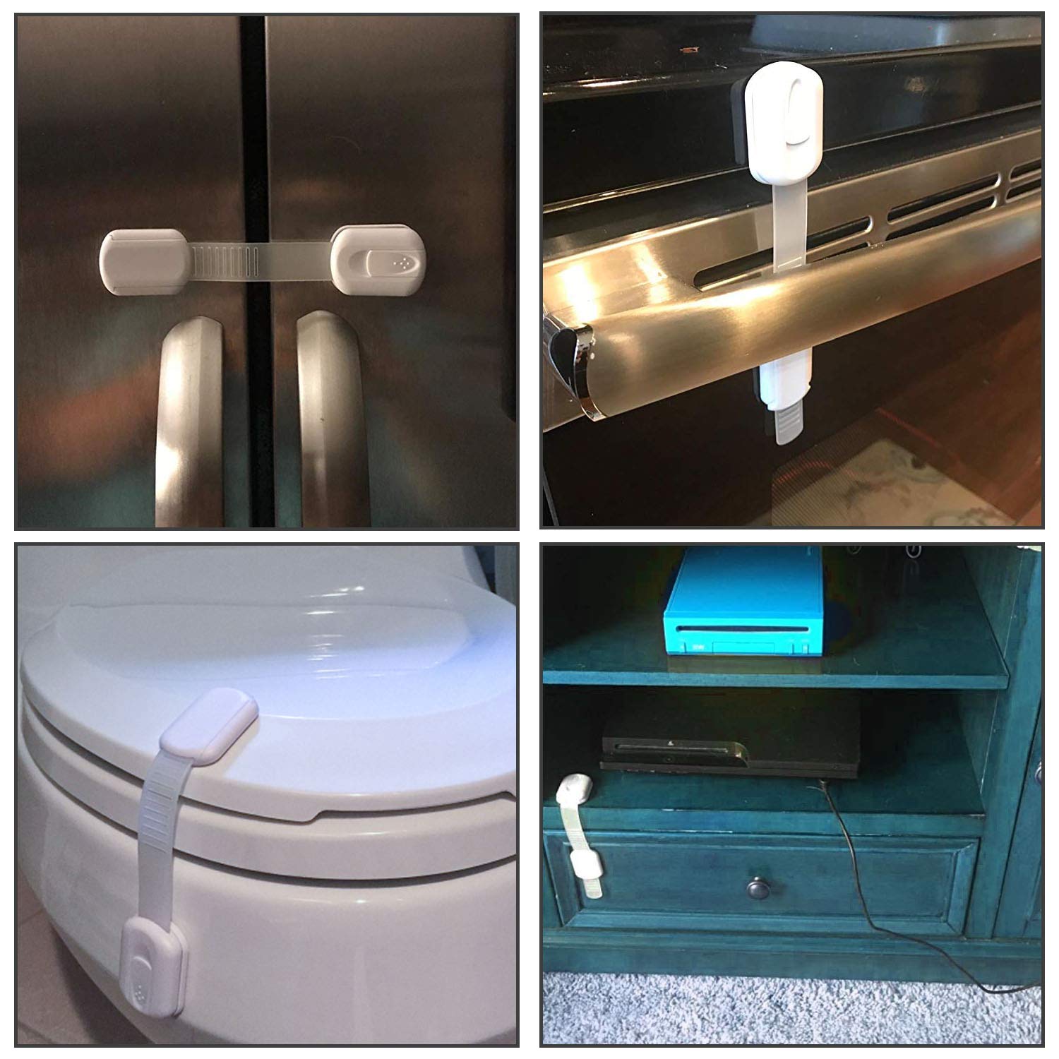 Baby Proofing Cabinet Strap Locks - Child Safety Drawer