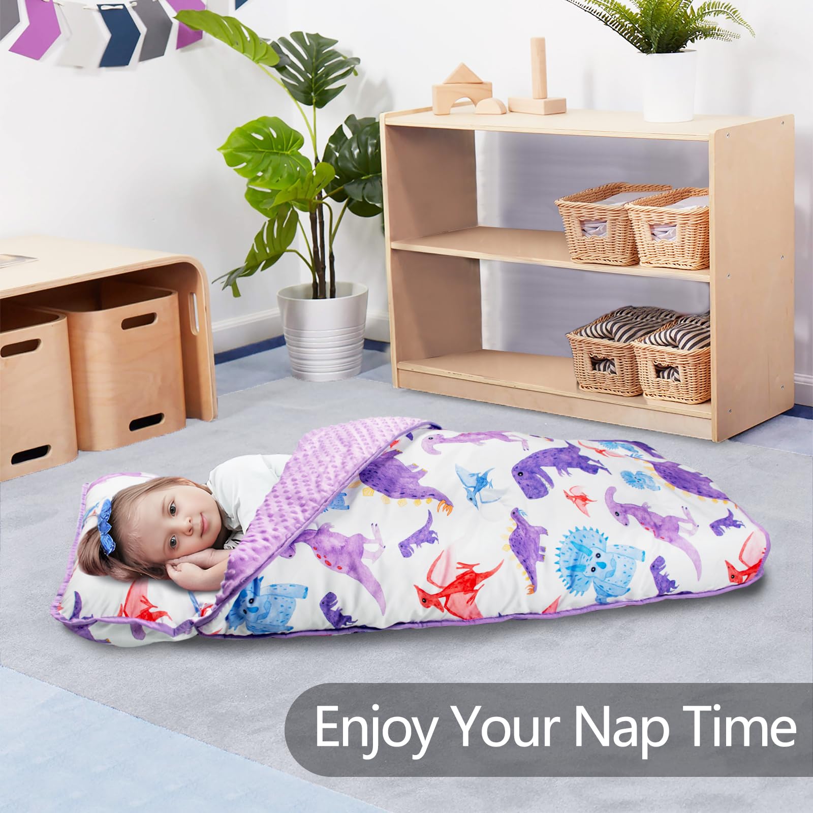 Nap Mat Pack 2, Extra Large Sleeping Bag with Pillow and Blanket