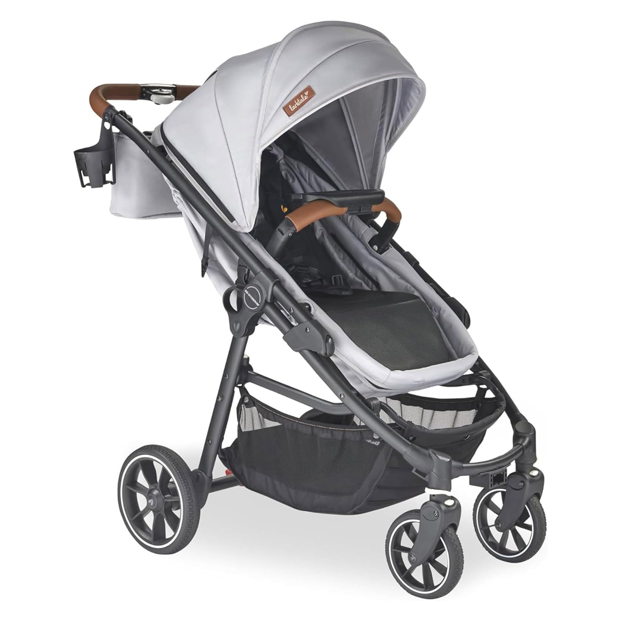 All-in-One Stroller, 2 Seater Kids Wagon, 120 lb Capacity, Crossover V2, Gray