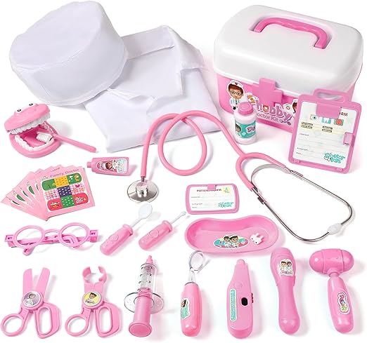 P Doctor Kit for Toddlers 3 4 5 Years Old, Kids Veterinarian Playset