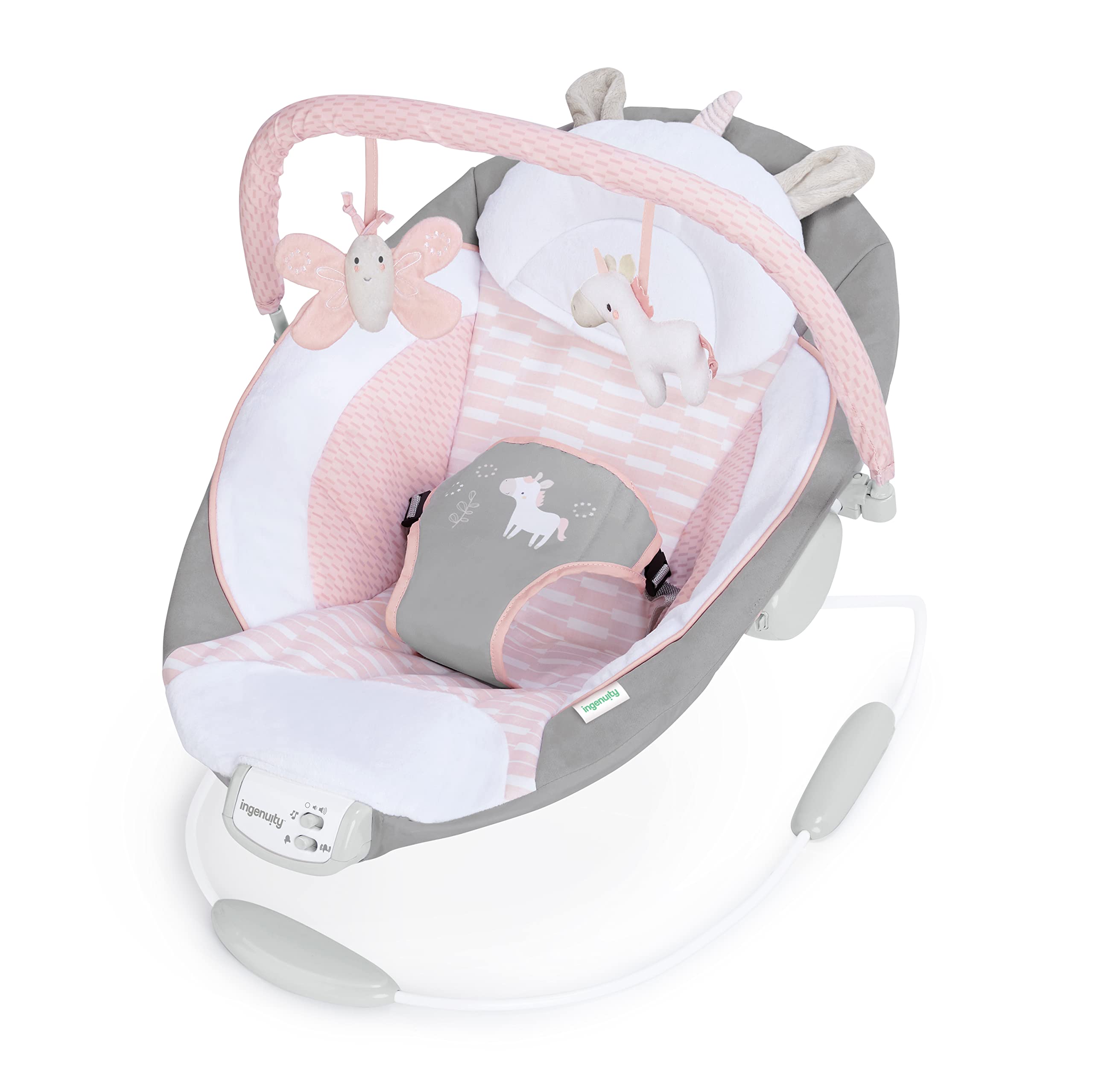 Soothing Baby Bouncer Infant Seat with Vibrations & Music