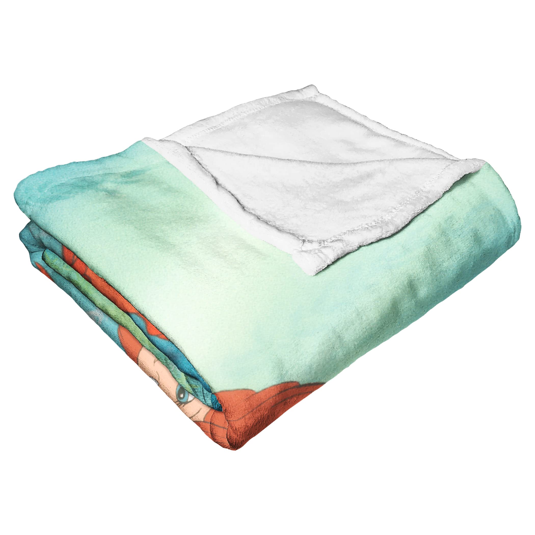 Little Mermaid/Ariel Silk Touch Throw Blanket, 50" x 60", Underwater Friends