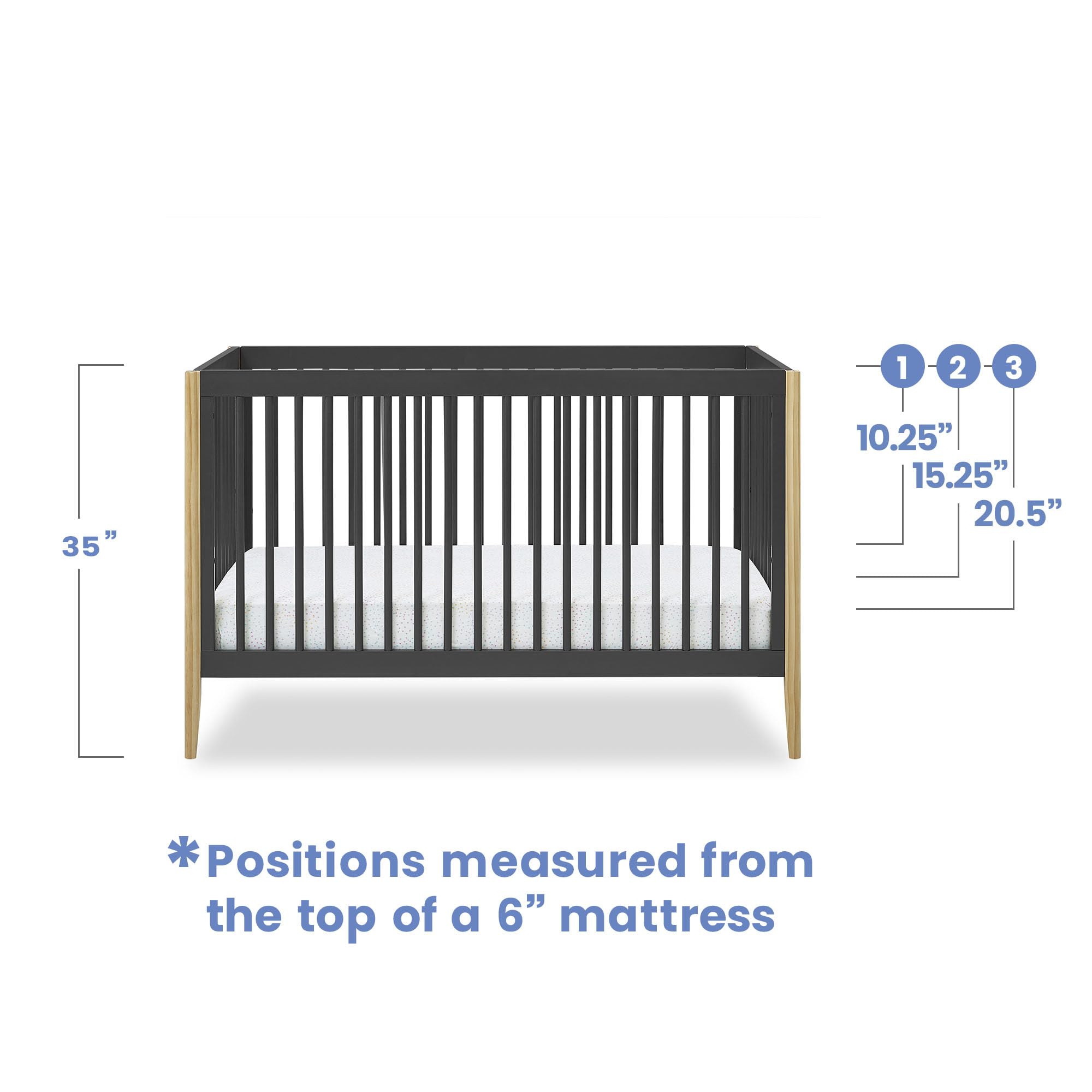 Casey 6-in-1 Convertible Crib - GREENGUARD Gold Certified