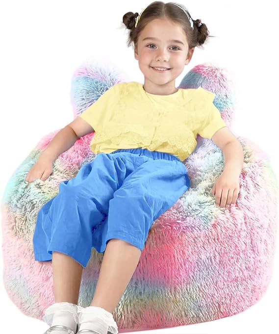 Bean Bag Chair Bed for Kids, Convertible Bean Bag Folds from Lazy