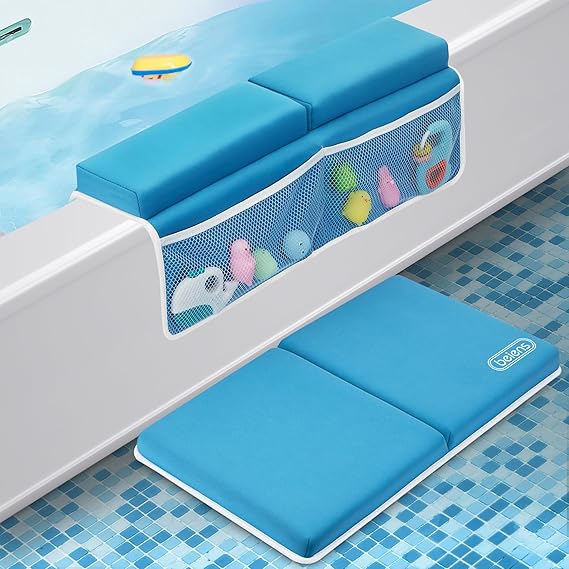 Bath Kneeler and Elbow Rest Pad Set - 1.5'' Comfortable Baby Bath Kneeler Pads