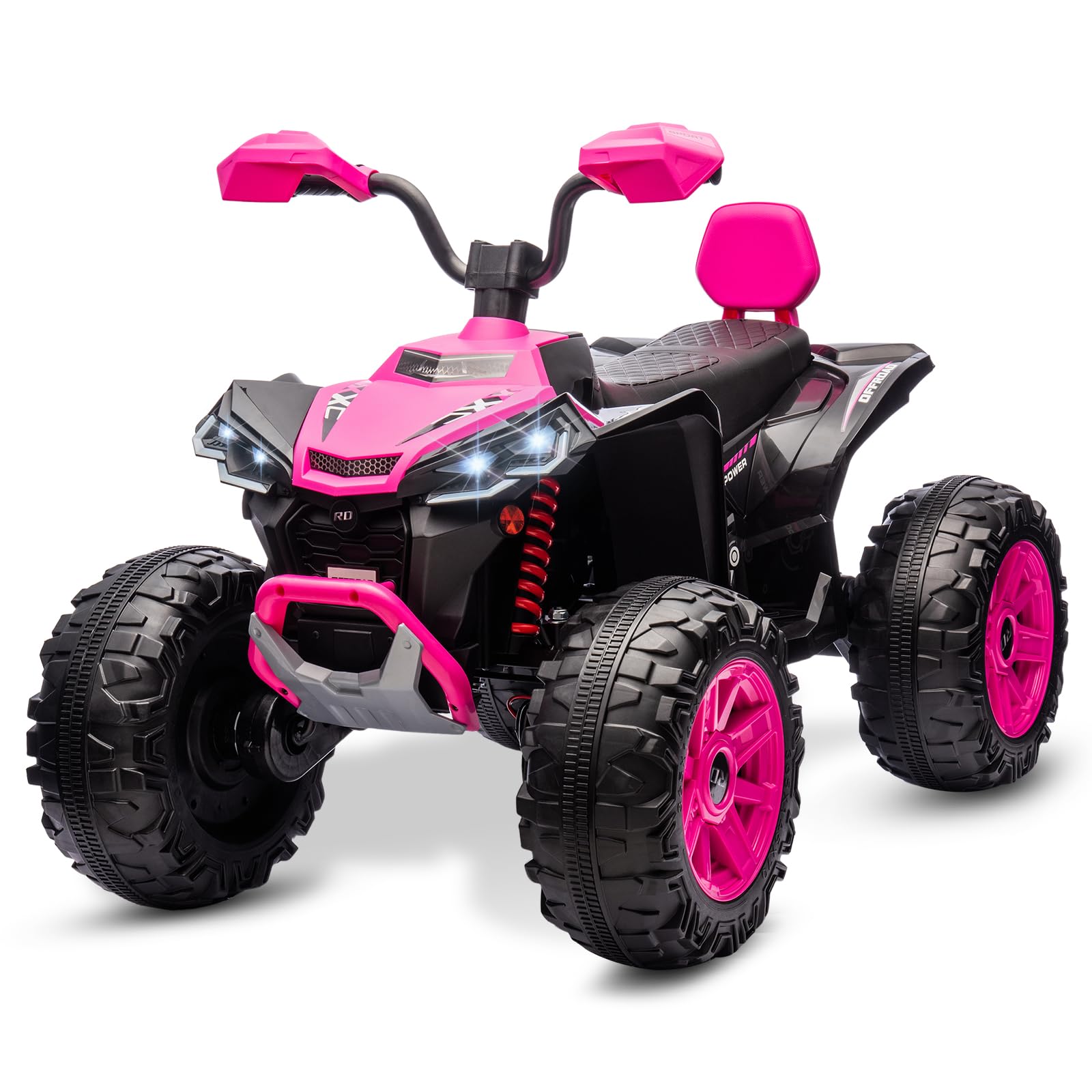 24V Kids ATV 4-Wheeler Ride-On with LED Lights