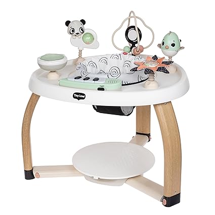5-in-1 Here I Grow Stationary Activity Center – Black & White Décor Collection