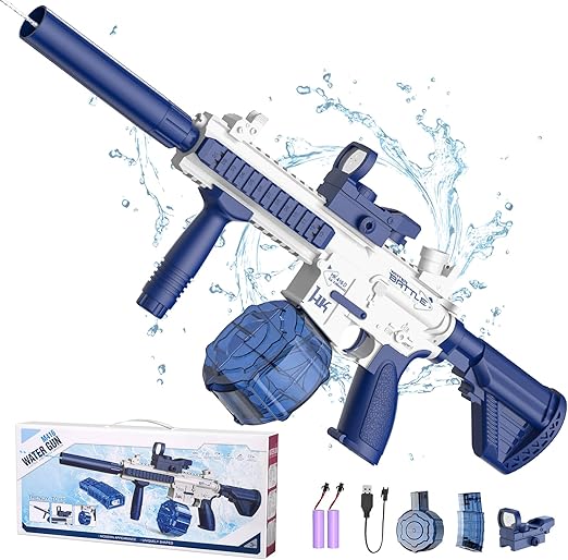 Gun With Light Up,Auto Water Gun,Squirt Gun Blaster Up to 32 FT