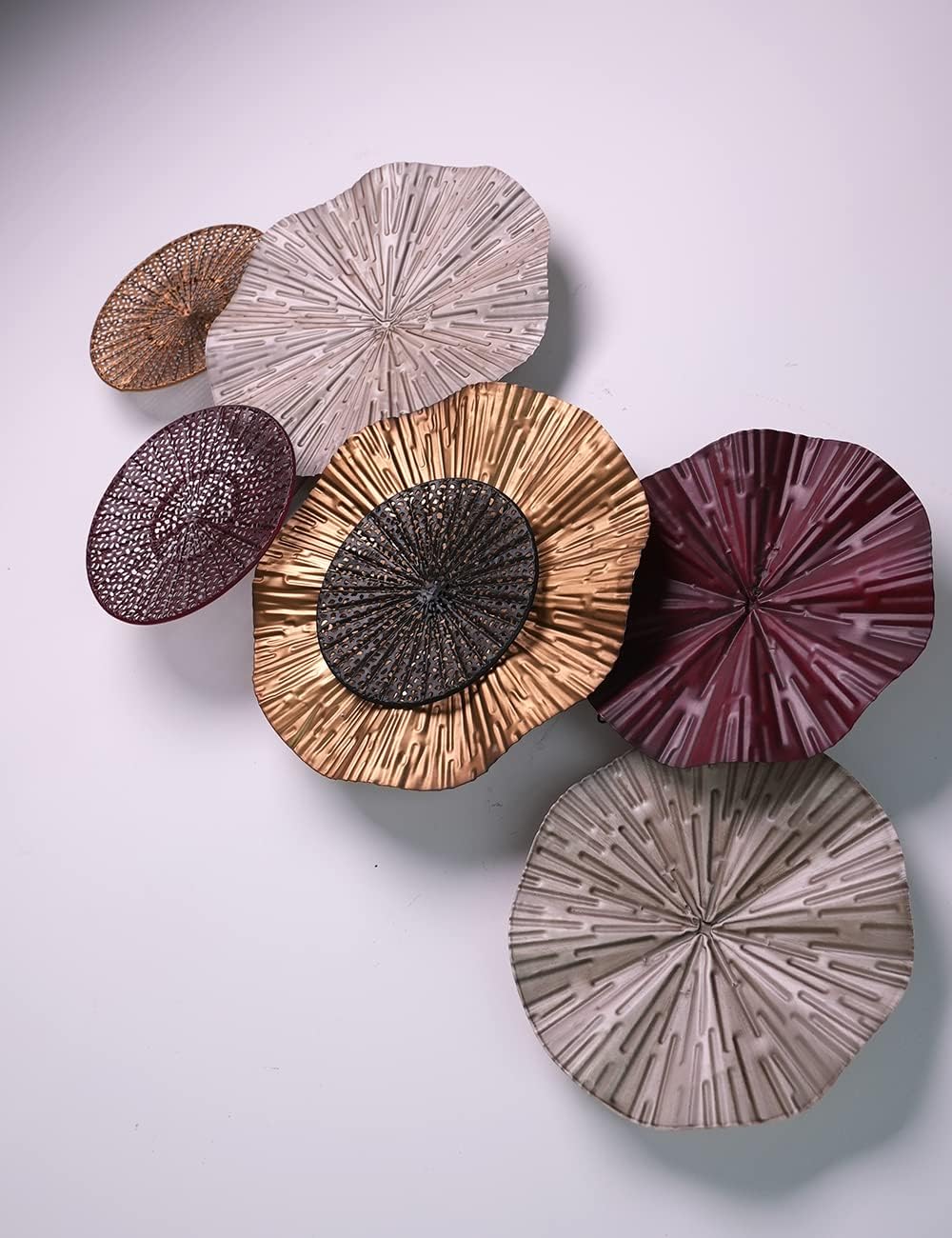 Metal Flower Wall Decor Minimalist Iron Floral Artwork