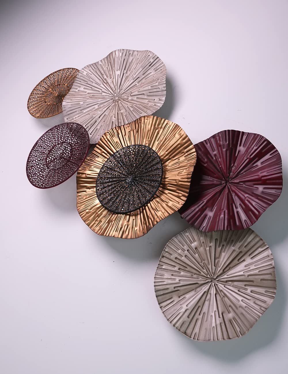 Metal Flower Wall Decor Minimalist Iron Floral Artwork