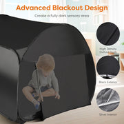 Sensory Tent for Kids with Autism,47x47x47in Blackout Sensory Room Pop-up Play Tent,Calm Corner for Children to Play and Relax,Helps with Autism, SPD,Anxiety & Improve Focus