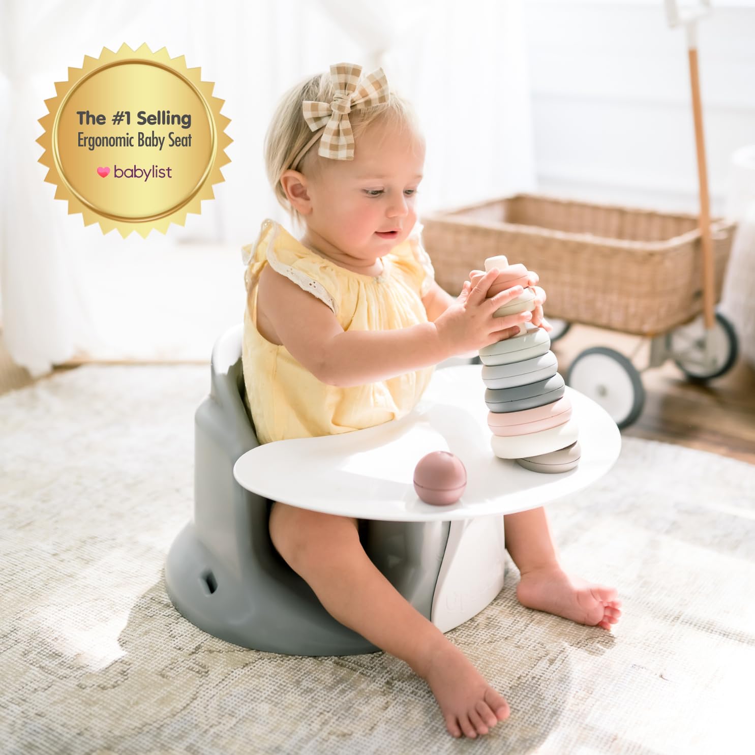 Foldable Toddler Chair with Faux Rabbit Fur – 2-in-1 Convertible Kids Sofa for Reading and Napping