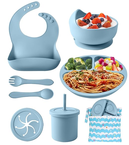 Baby Feeding Set, 10 Pcs Baby Led Weaning Supplies Baby