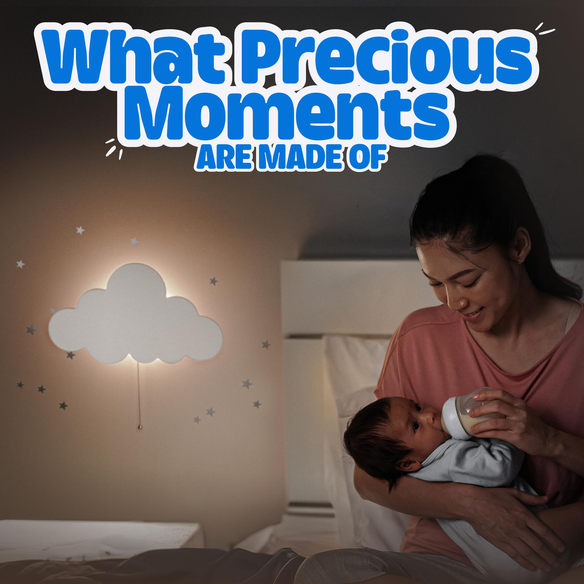 Floating Cloud Wall Lamp for Nursery Kids Bedroom