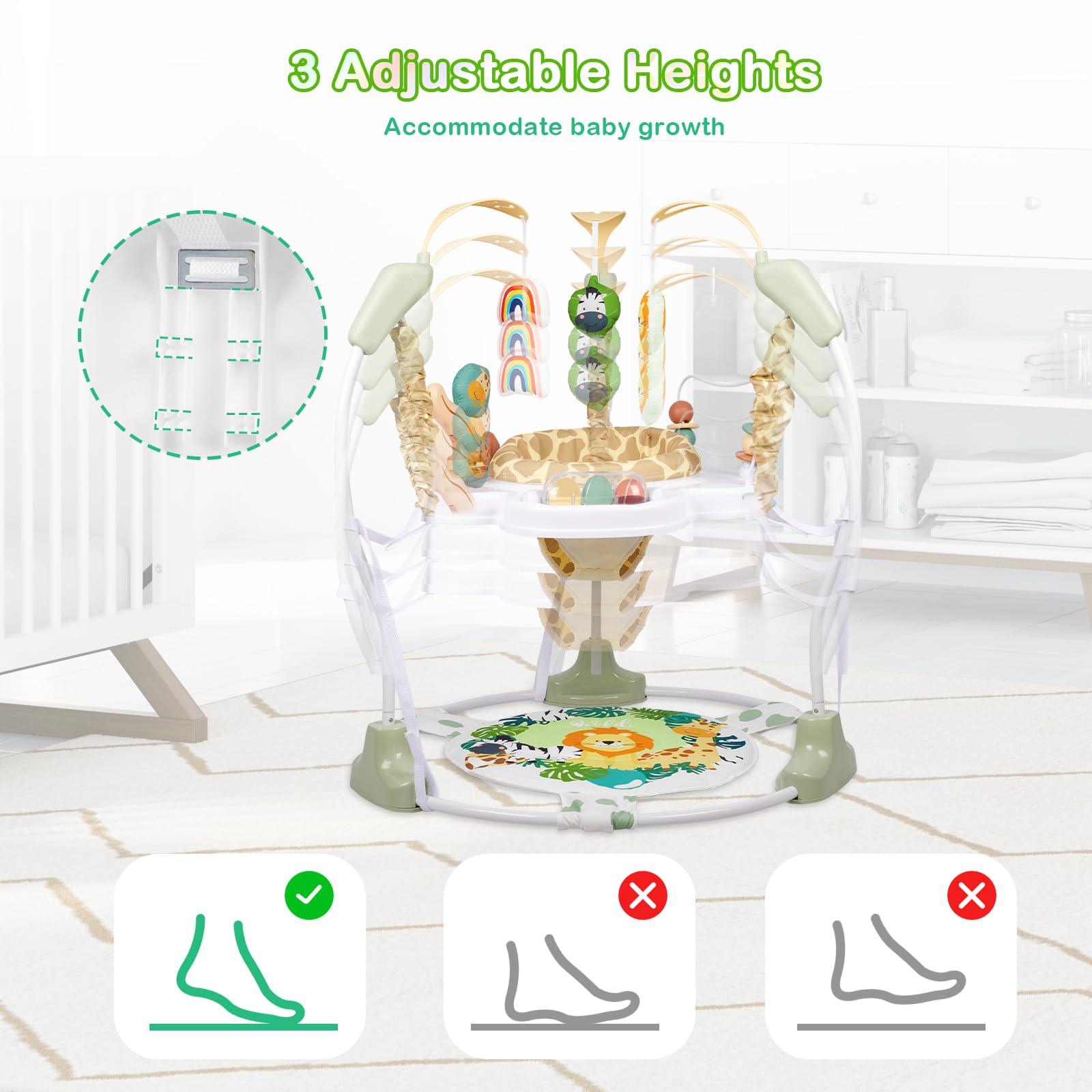 3-in-1 Baby Activity Center with Music and Lights