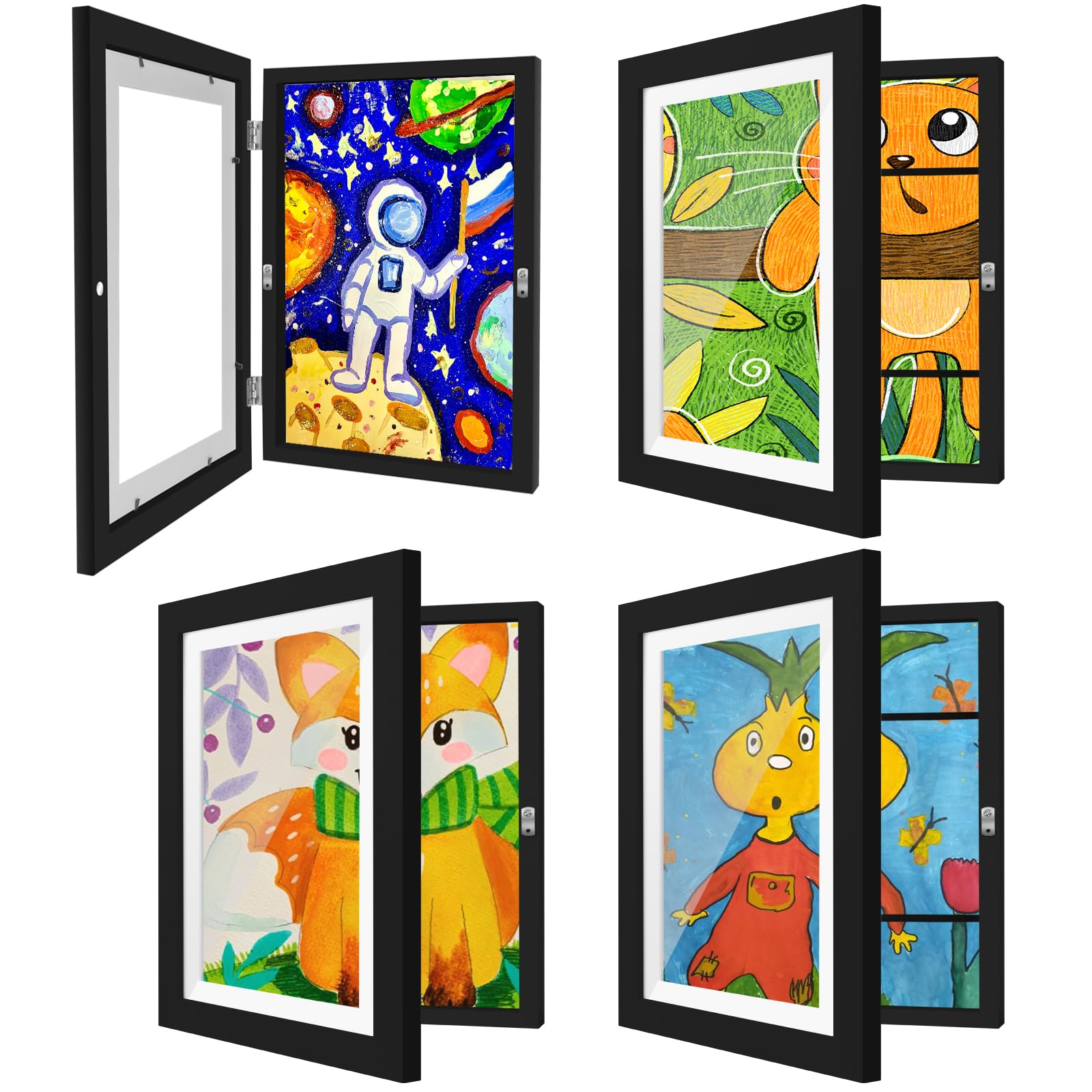 [Extra Large]Kids Art Frames 10x12.5 Inch 4 Pack Kids Artwork