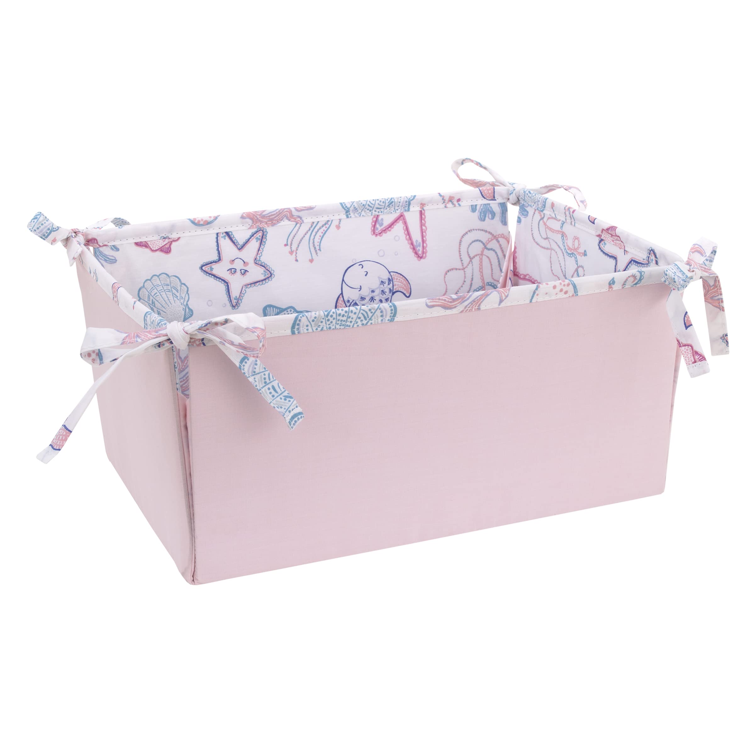 Mermaid Lagoon Pink, Blue and White Undersea Friends 4 Piece Nursery