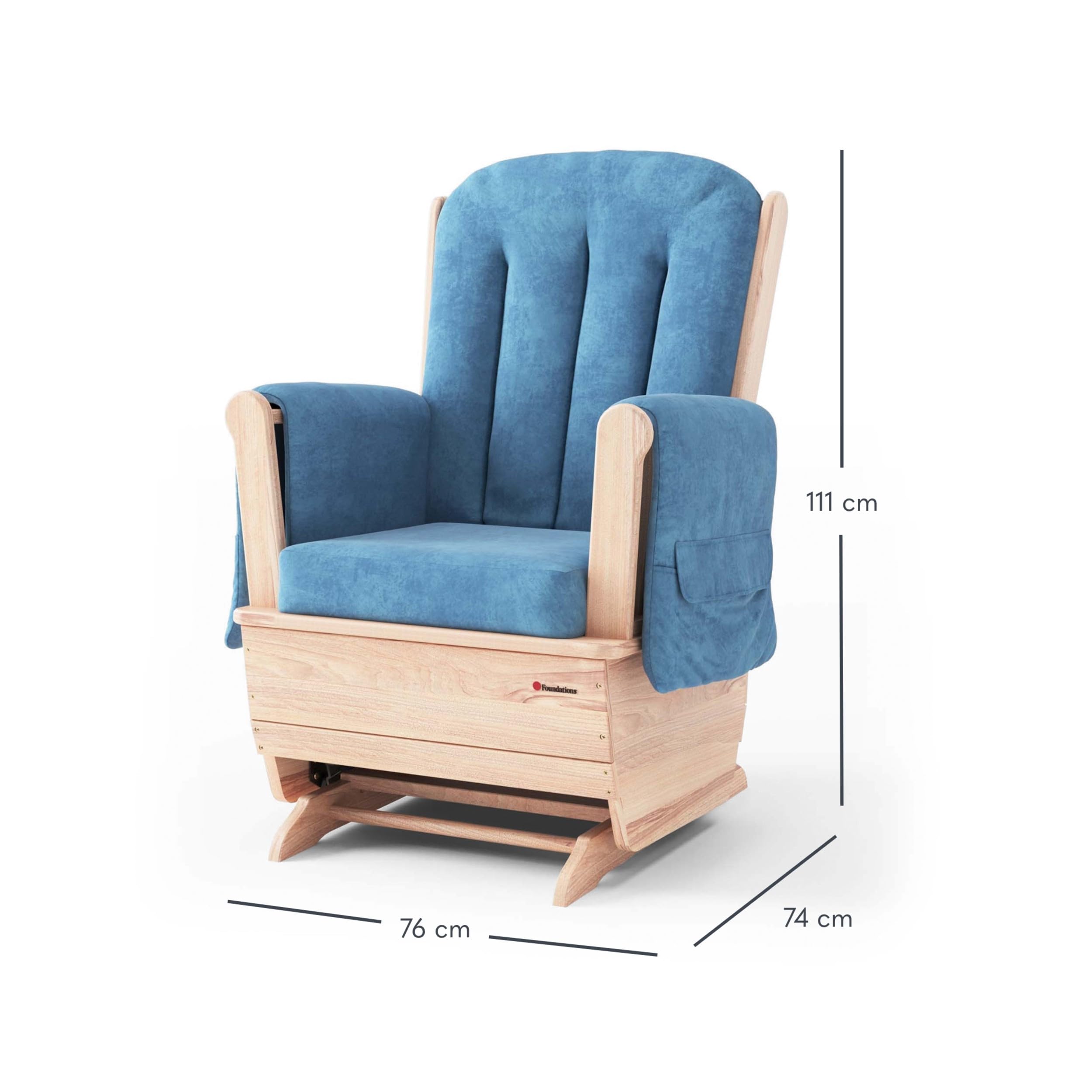 SafeRocker Glider Rocker Chair for Nursery and Daycare