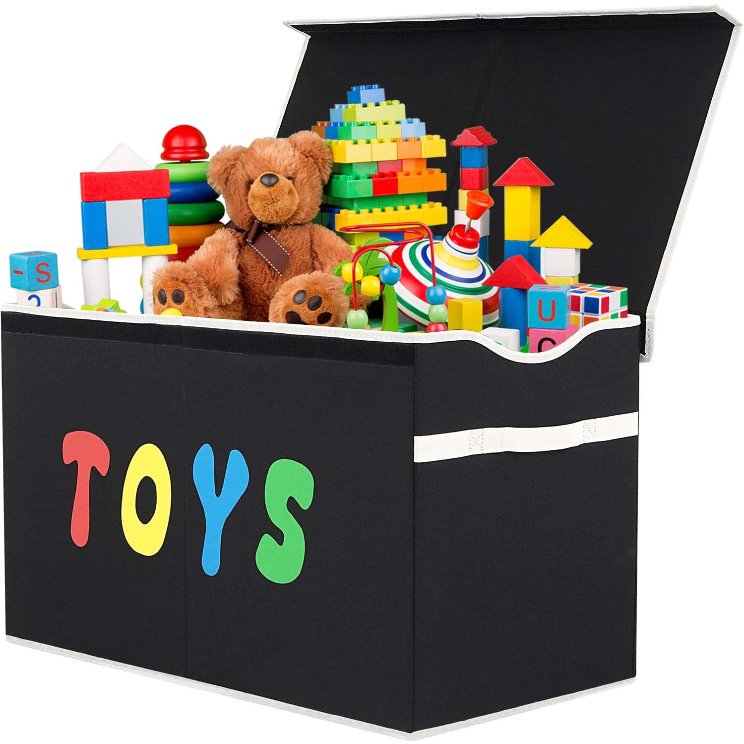 Toy Box Chest, Collapsible Sturdy Storage Bins with Lids