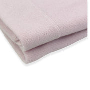 100% Cashmere Baby Blanket Luxe Knit Design in Pink - 32" x 40"