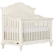 Aurora 5-in-1 Convertible Full-Size Baby Crib in Ivory Lace