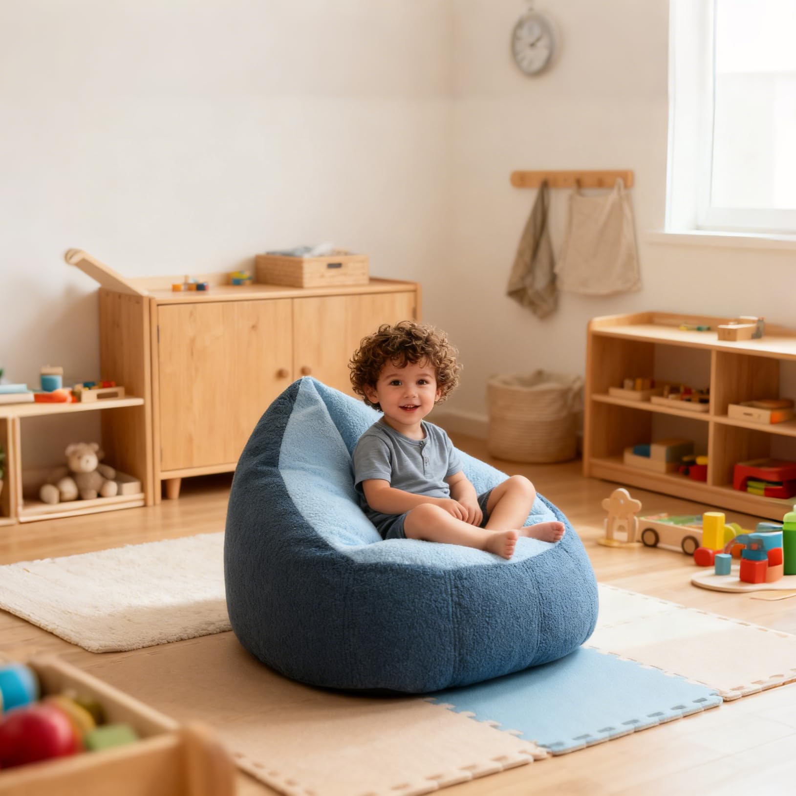 Memory Foam Kids Bean Bag Chair
