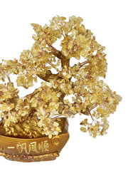 MARBLE SHOP Large Citrine Crystal Tree