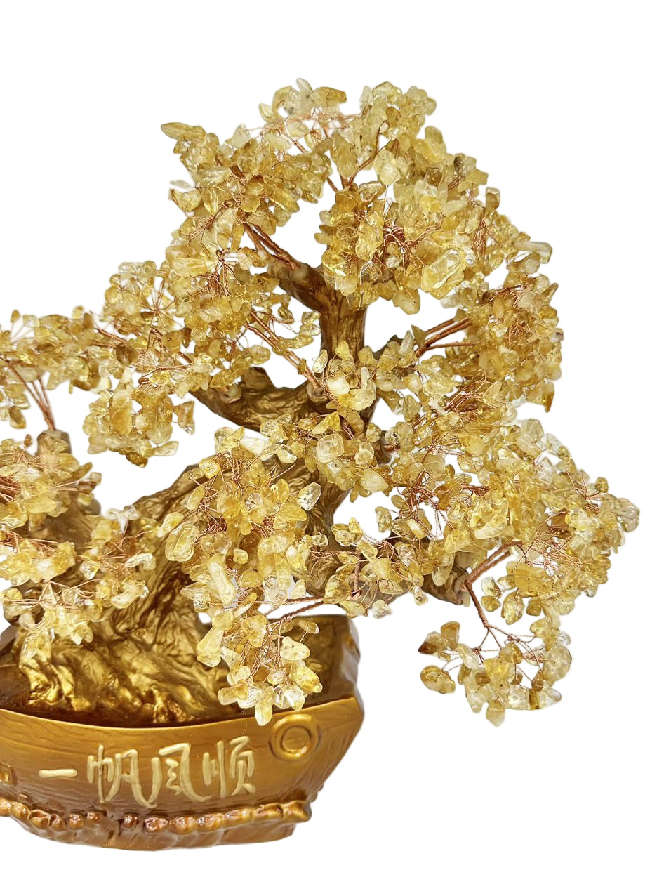 MARBLE SHOP Large Citrine Crystal Tree