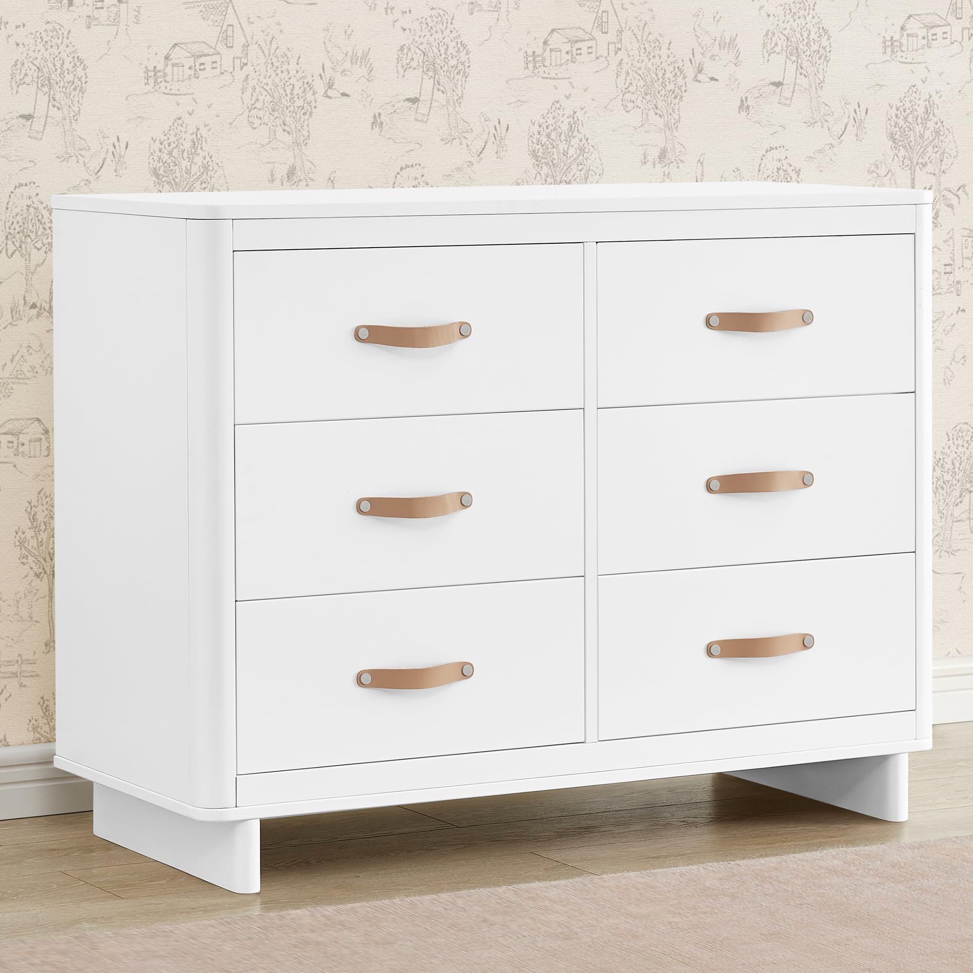 6 Drawer Dresser with Interlocking Drawers Greenguard Gold Certified