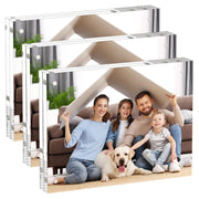 E8x10 Acrylic Picture Frames 3 Pack, 20% Thicker Block