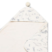 Towel, Life Aquatic | Absorbent French Terry & Soft Brushed 100% Cotton | 30” x 30”