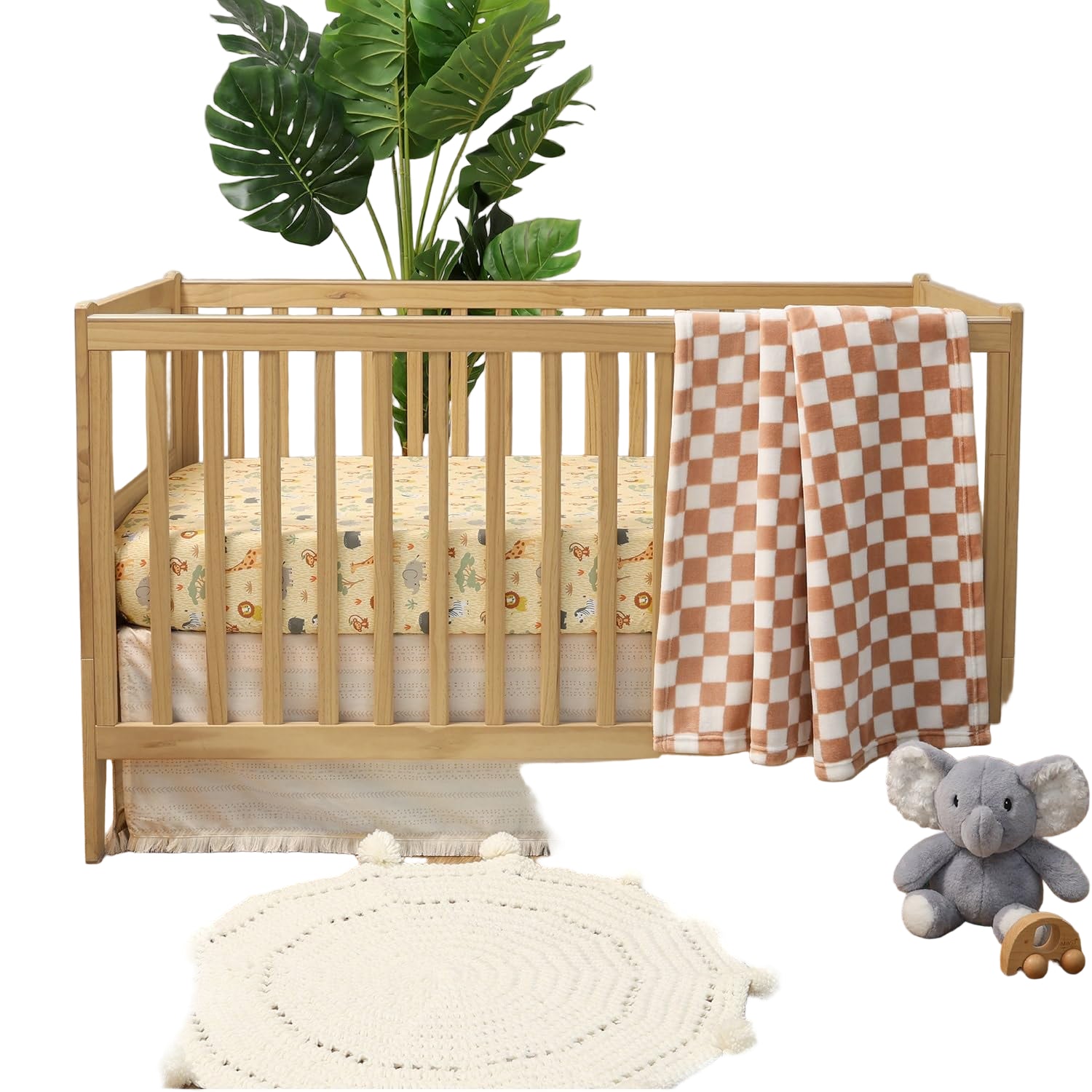 Baby Crib Bedding Set for Boys or Girls - 3 Pieces - Newborn