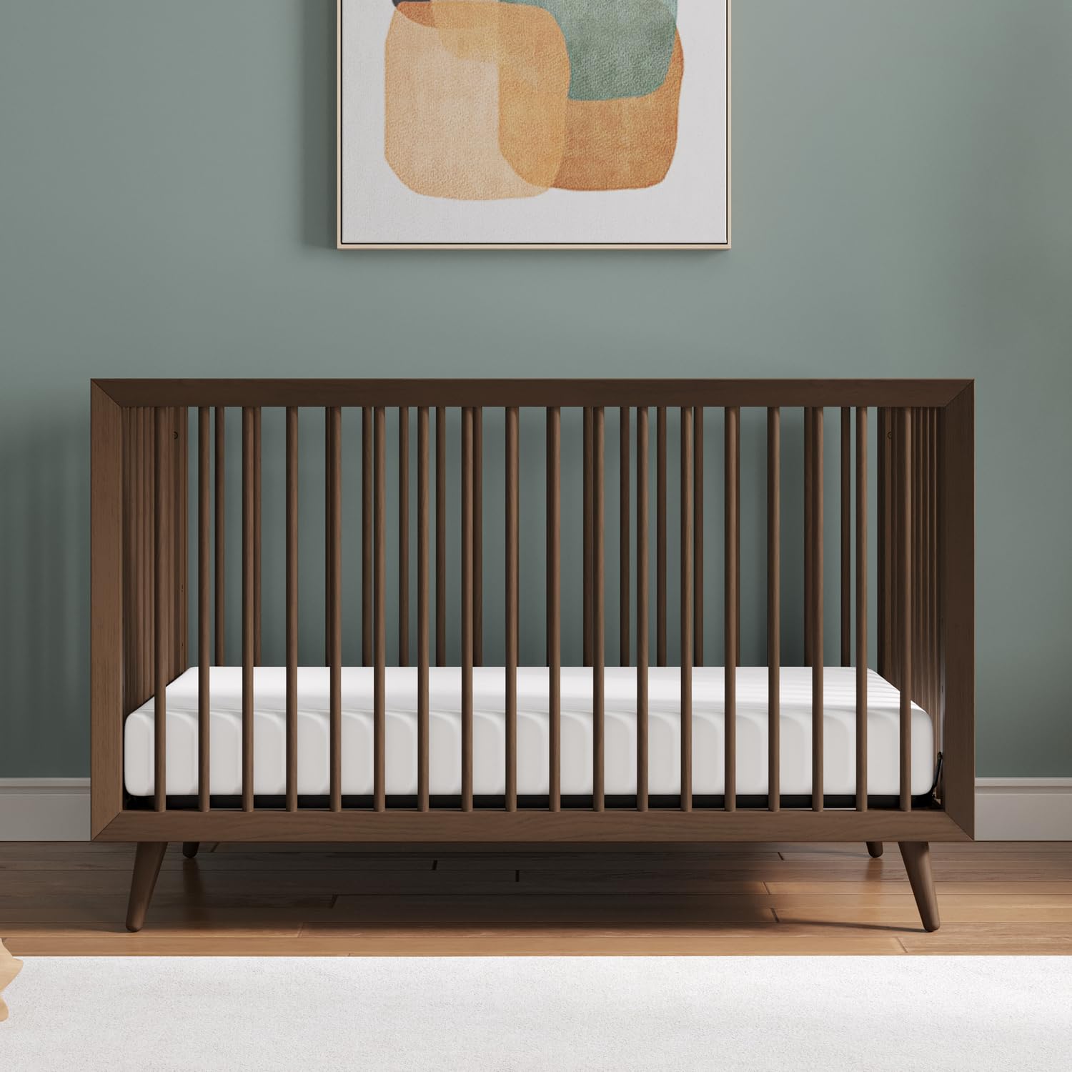 4-in-1 Convertible Crib with Adjustable Mattress Heights