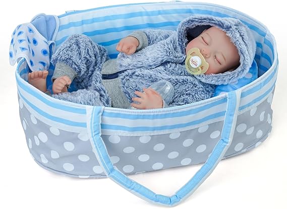 Lifelike Reborn Baby Dolls Silicone Full Body Boys - 17-Inch Real Baby Feeling Realisti